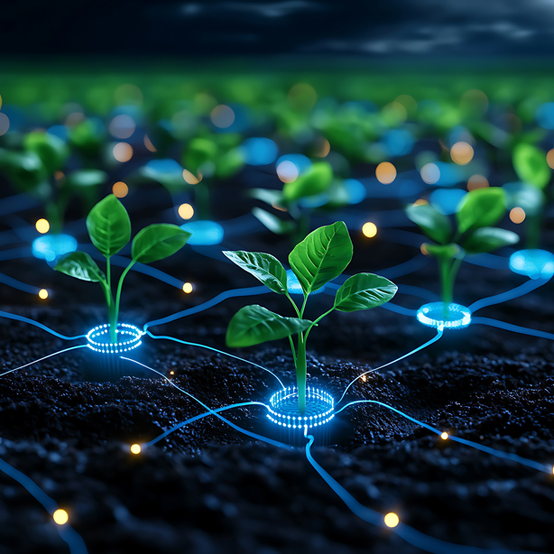 smart-farming-technology-with-traceability-tags-crops-showing-their-growth-journey