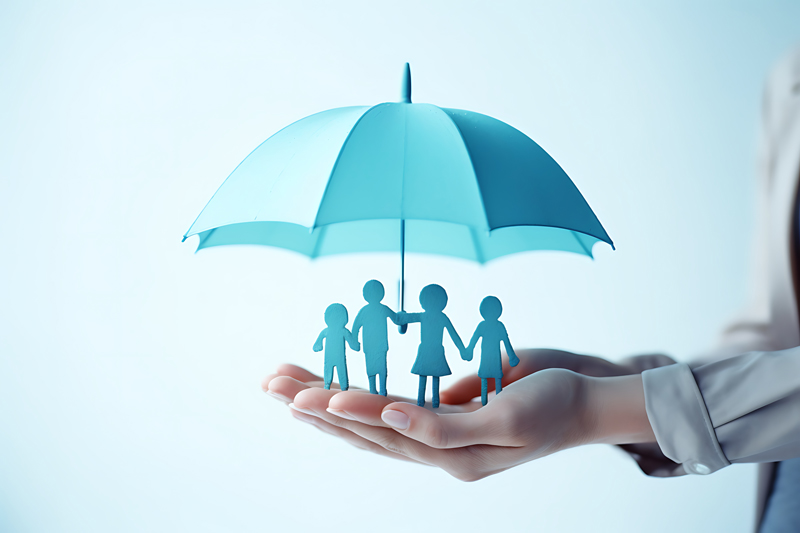 person-holding-blue-umbrella-with-picture-people-holding-hands
